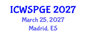 International Conference on Women's Sport Participation and Gender Equality (ICWSPGE) March 25, 2027 - Madrid, Spain