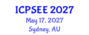 International Conference on Power Systems Engineering and Energy (ICPSEE) May 17, 2027 - Sydney, Australia