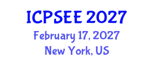 International Conference on Power Systems Engineering and Energy (ICPSEE) February 17, 2027 - New York, United States