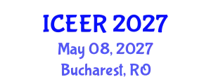 International Conference on Energy Efficiency and Renewables (ICEER) May 08, 2027 - Bucharest, Romania