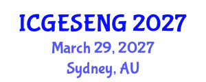 International Conference on Gifted Education and Supporting Emotional Needs of Gifted (ICGESENG) March 29, 2027 - Sydney, Australia