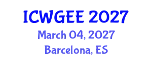 International Conference on Women, Gender Equality and Education (ICWGEE) March 04, 2027 - Barcelona, Spain