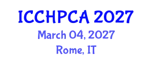 International Conference on Clinical and Health Psychology of Children and Adolescents (ICCHPCA) March 04, 2027 - Rome, Italy