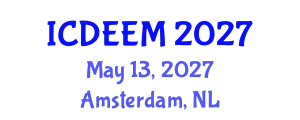 International Conference on Development Economics and Emerging Markets (ICDEEM) May 13, 2027 - Amsterdam, Netherlands