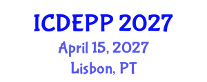 International Conference on Development Economics and Public Policy (ICDEPP) April 15, 2027 - Lisbon, Portugal