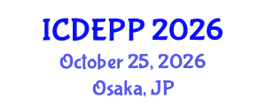 International Conference on Development Economics and Public Policy (ICDEPP) October 25, 2026 - Osaka, Japan