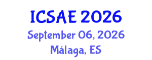 International Conference on Sustainable Architecture and Environment (ICSAE) September 06, 2026 - Málaga, Spain