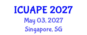 International Conference on Urban Air Pollution and Environment (ICUAPE) May 03, 2027 - Singapore, Singapore