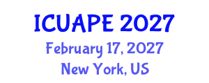 International Conference on Urban Air Pollution and Environment (ICUAPE) February 17, 2027 - New York, United States