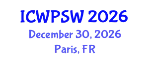 International Conference on Water Pollution and Safe Water (ICWPSW) December 30, 2026 - Paris, France