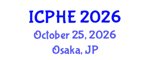 International Conference on Public Health and Epidemiology (ICPHE) October 25, 2026 - Osaka, Japan