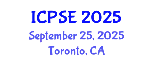 International Conference on Political Science and Economy (ICPSE) September 25, 2025 - Toronto, Canada