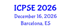 International Conference on Political Science and Economy (ICPSE) December 16, 2026 - Barcelona, Spain