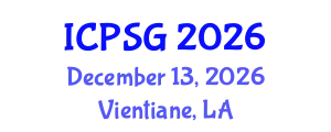 International Conference on Political Science and Globalization (ICPSG) December 13, 2026 - Vientiane, Laos