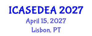 International Conference on Architecture, Sustainable Environmental Design and Engineering Applications (ICASEDEA) April 15, 2027 - Lisbon, Portugal
