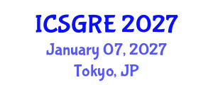 International Conference on Soil, Groundwater Remediation and Excavation (ICSGRE) January 07, 2027 - Tokyo, Japan