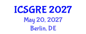 International Conference on Soil, Groundwater Remediation and Excavation (ICSGRE) May 20, 2027 - Berlin, Germany