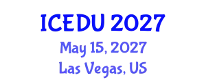 International Conference on Environmental Degradation and Urbanization (ICEDU) May 15, 2027 - Las Vegas, United States