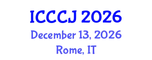 International Conference on Criminology and Criminal Justice (ICCCJ) December 13, 2026 - Rome, Italy