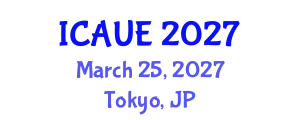 International Conference on Architecture, Urbanism and Environment (ICAUE) March 25, 2027 - Tokyo, Japan