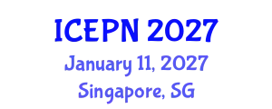 International Conference on Exercise Physiology and Nutrition (ICEPN) January 11, 2027 - Singapore, Singapore
