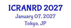 International Conference on Ruminant Animal Nutrition and Recent Developments (ICRANRD) January 07, 2027 - Tokyo, Japan