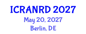 International Conference on Ruminant Animal Nutrition and Recent Developments (ICRANRD) May 20, 2027 - Berlin, Germany