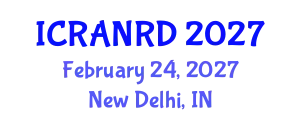 International Conference on Ruminant Animal Nutrition and Recent Developments (ICRANRD) February 24, 2027 - New Delhi, India