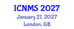 International Conference on Nursing and Midwifery Sciences (ICNMS) January 21, 2027 - London, United Kingdom