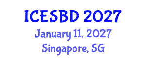 International Conference on Energy and Sustainable Building Design (ICESBD) January 11, 2027 - Singapore, Singapore