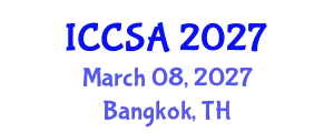 International Conference on Crop Science and Agronomy (ICCSA) March 08, 2027 - Bangkok, Thailand