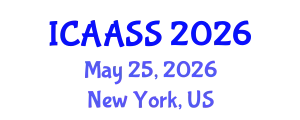 International Conference on Agronomy and Agricultural Soil Science (ICAASS) May 25, 2026 - New York, United States