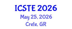 International Conference on Sustainable Tourism and Ecotourism (ICSTE) May 25, 2026 - Crete, Greece