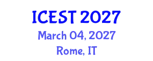 International Conference on Ecotourism and Sustainable Tourism (ICEST) March 04, 2027 - Rome, Italy