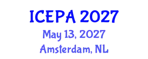 International Conference on Ecotourism and Protected Areas (ICEPA) May 13, 2027 - Amsterdam, Netherlands