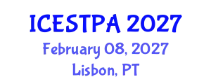 International Conference on Ecotourism, Sustainable Tourism and Protected Areas (ICESTPA) February 08, 2027 - Lisbon, Portugal