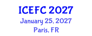 International Conference on Ecology and Forest Conservation (ICEFC) January 25, 2027 - Paris, France