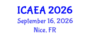 International Conference on Airport Engineering and Architecture (ICAEA) September 16, 2026 - Nice, France