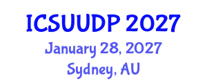 International Conference on Sustainable Urbanism, Urban Design and Planning (ICSUUDP) January 28, 2027 - Sydney, Australia