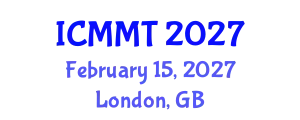 International Conference on Musicology and Music Theory (ICMMT) February 15, 2027 - London, United Kingdom