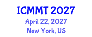 International Conference on Musicology and Music Theory (ICMMT) April 22, 2027 - New York, United States