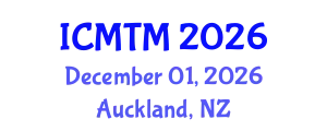 International Conference on Music Theory and Musicology Society (ICMTM) December 01, 2026 - Auckland, New Zealand