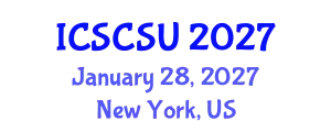 International Conference on Smart Cities and Sustainable Urbanism (ICSCSU) January 28, 2027 - New York, United States
