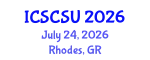 International Conference on Smart Cities and Sustainable Urbanism (ICSCSU) July 24, 2026 - Rhodes, Greece