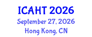 International Conference on Art History and Theories (ICAHT) September 27, 2026 - Hong Kong, China