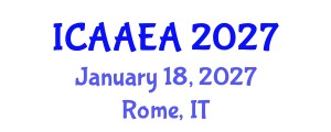 International Conference on Archaeological Anthropology, Excavation and Analysis (ICAAEA) January 18, 2027 - Rome, Italy