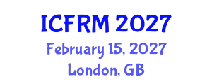 International Conference on Flood Risk Management (ICFRM) February 15, 2027 - London, United Kingdom