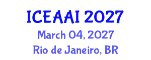 International Conference on Engineering Applications of Artificial Intelligence (ICEAAI) March 04, 2027 - Rio de Janeiro, Brazil