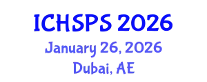 International Conference on Humanities, Social and Political Sciences (ICHSPS) January 26, 2026 - Dubai, United Arab Emirates