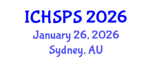 International Conference on Humanities, Social and Political Sciences (ICHSPS) January 26, 2026 - Sydney, Australia